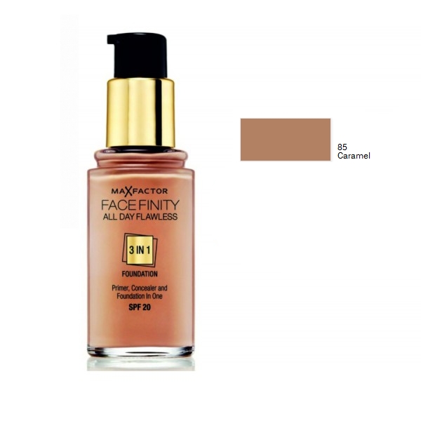 Base Face Finity 3 em 1 85 Caramel Max Factor 30mL